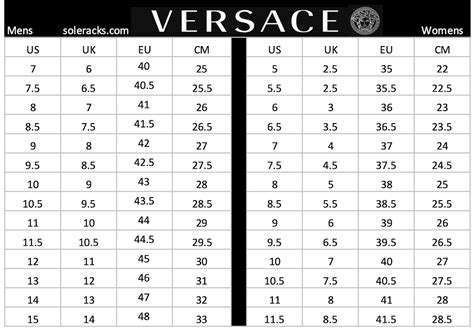 versace bracelet size guide|versace underwear size chart.